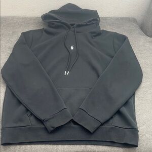 Polo by Ralph Lauren Black Pullover Hoodie with Embroidered Pony